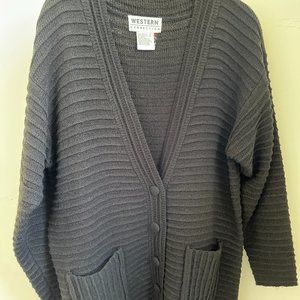 Vintage Western Connection Button Sweater